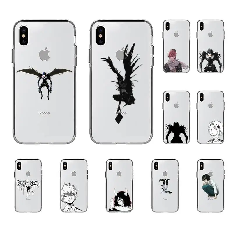 Чехол для телефона с аниме Death Note iphone 13 8 7 6 6S Plus X 5S SE 2020 XR 11 12 pro XS MAX | Мобильные