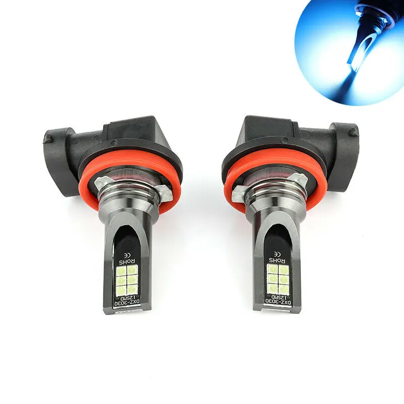 2pcs H11 110W 8000K светодиодный фонарь синего цвета для вождения автомобиля противотуманная фара водонепроницаемая