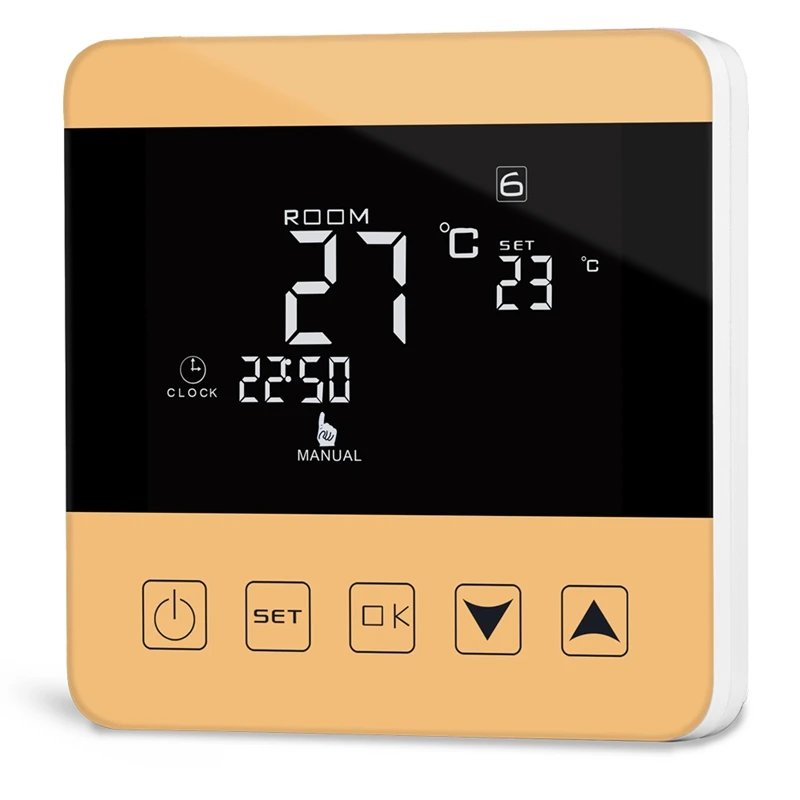 Home Smart Thermostat Programmable Winter for Water/Floor Heating Pressscreen Room Temperature Controller