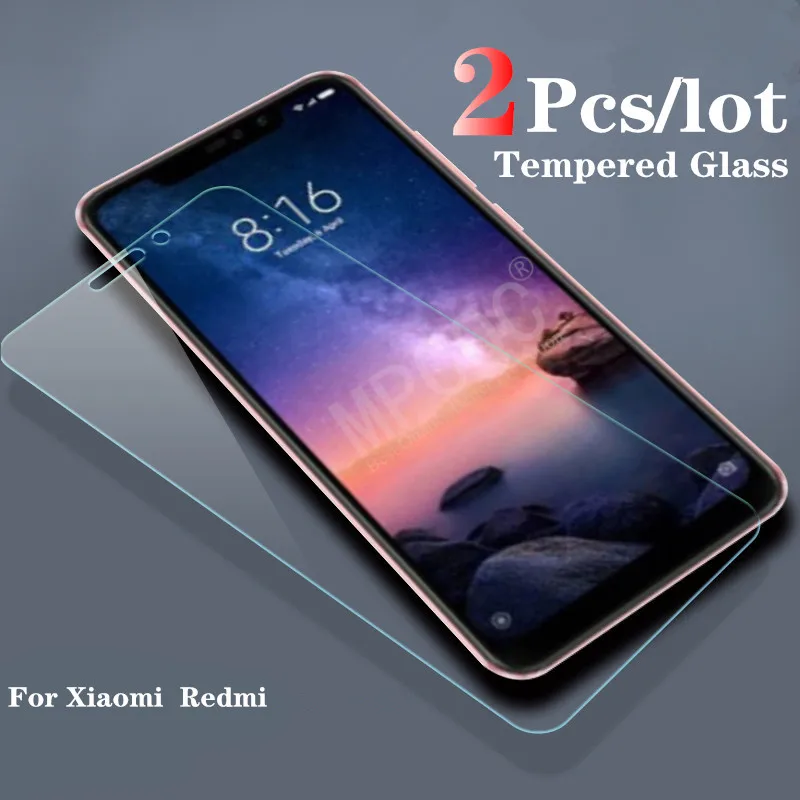

2pcs Protective Glass For Xiaomi Redmi 4 4A 4X 5A 5 Plus Tempered Screen Protector Glass on the Redmi S2 6 Pro Note 4 4X 5A Film