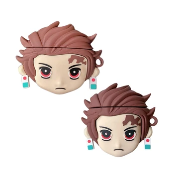 

Demon Slayer: Kimetsu No Yaiba Anime Earphone Case For Airpods Case Bluetooth Earphone Protective Cover Silicone Headphone Case