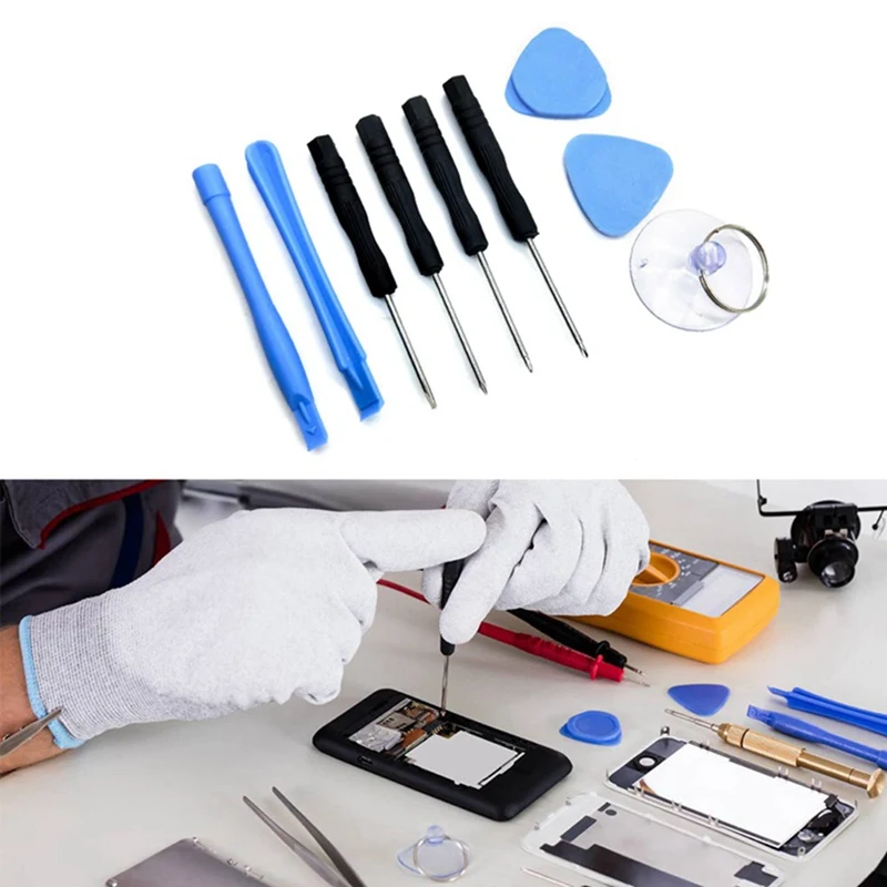 

9pcs/lot Mobile Phone Repair Tool Kit Cell Phone Opening Pry Kit Screwdrivers Disassembly For Iphone7 7plus Repair Accessories
