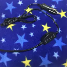 Одеяло с подогревом для автомобиля, большое электрическое одеяло, 12 В, 3 вида стилей на выбор