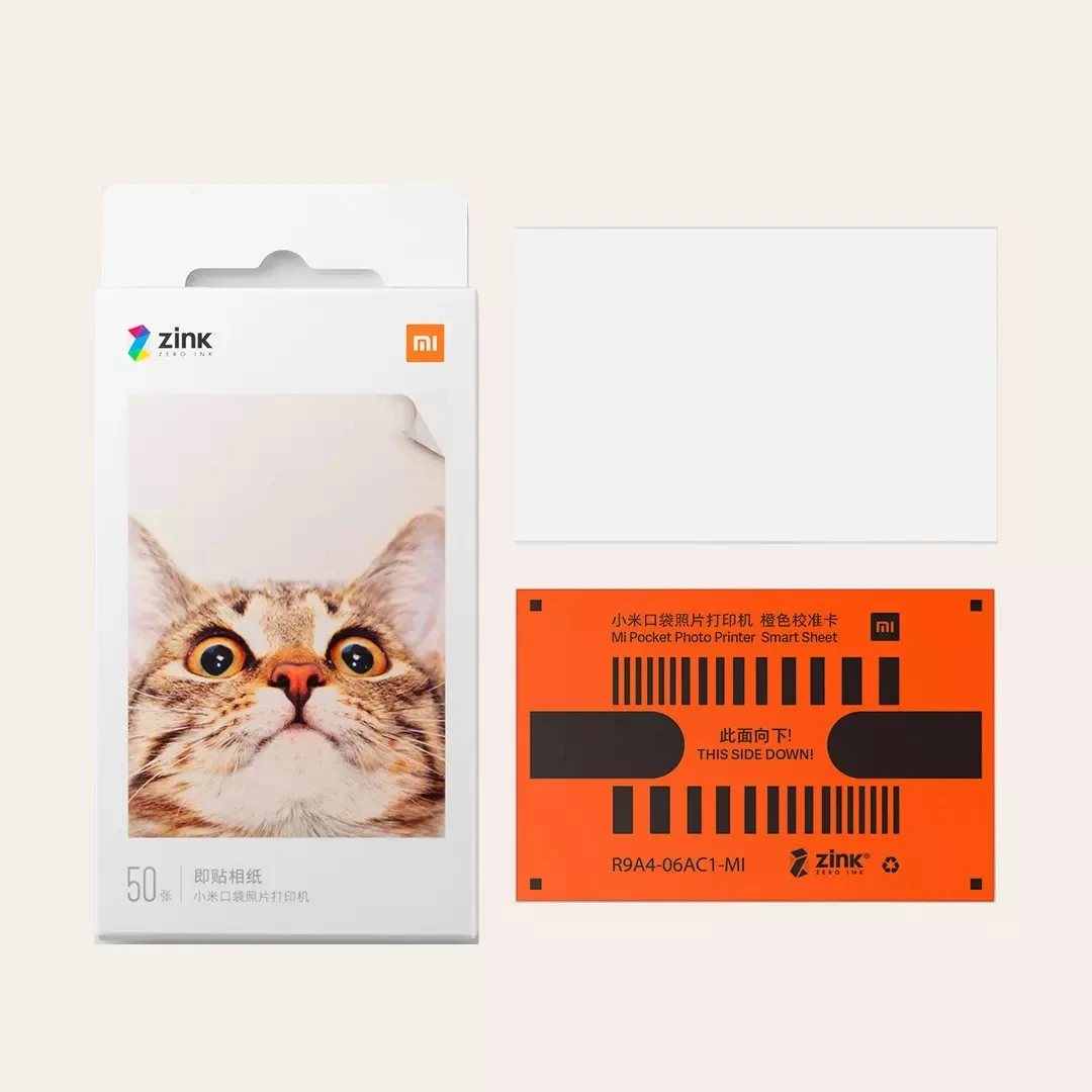 iminfo : Xiaomi Portable Photo Printer Paper (2x3-inch,20 sheets