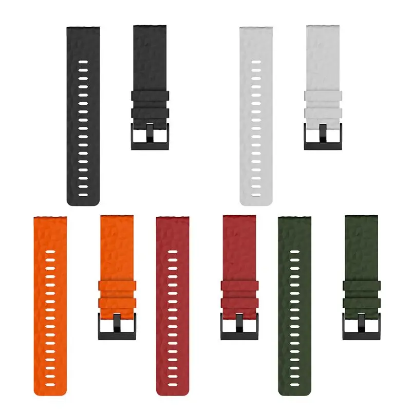 

Replaced Silicone Watchband Soft Sports Wrist Strap Watch Kit for Suunto 9 Smart