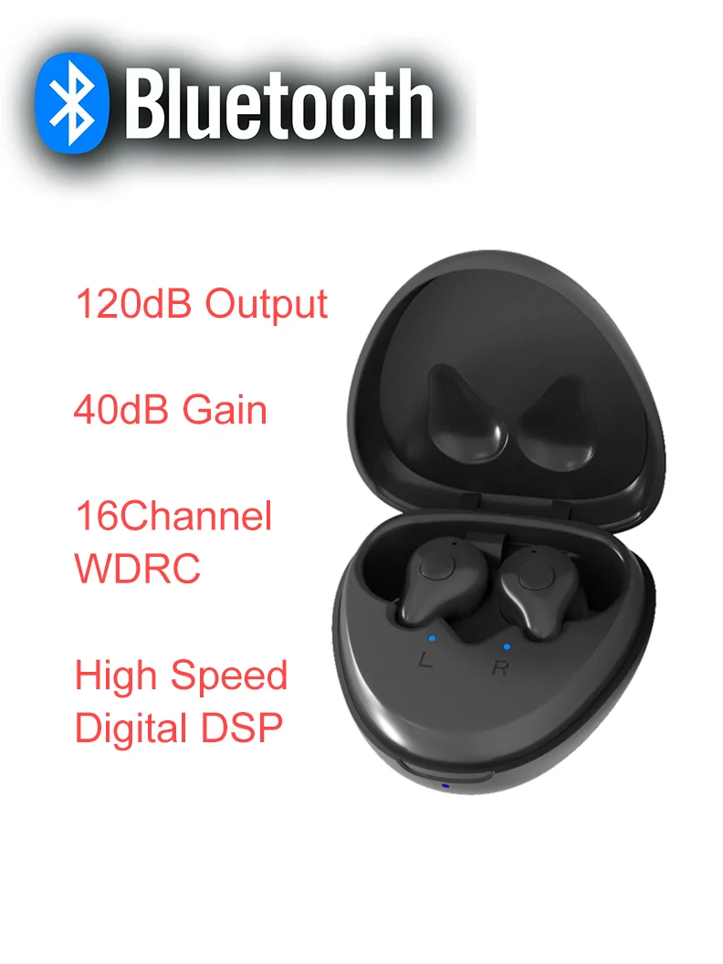 Слуховой аппарат 120 дБ 16 каналов с Bluetooth сенсорным управлением - Цена: 809,86 - 8 020,81 руб.