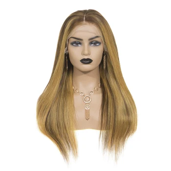 

Sevengirls 13*6 Deep Part Lace Front Human Hair Wig Straight Highlight Pre Plucked Hair Line Bleached Knots Brazilian Remy Hair
