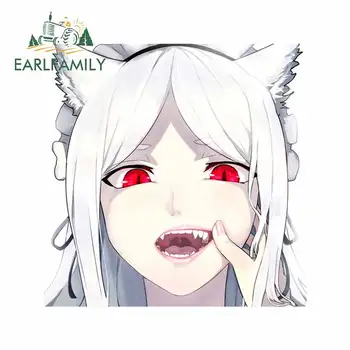 

EARLFAMILY 13cm x 13cm For Anime Kado Car Stickers Vinyl Material Decal DIY Custom Printing Creative Sticker Occlusion Scratch