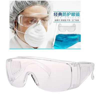 

FDA CE double certification clear medical goggles can cover myopia,protective goggle to prevent droplet infection or splash.