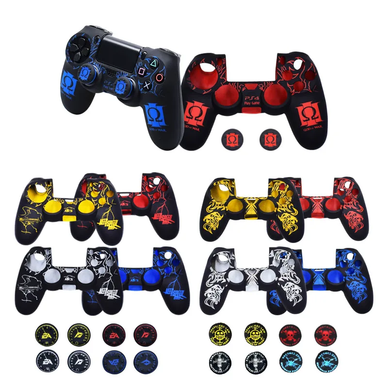 

PS4/Slim/Pro Soft Silicone Rubs Case Cover For SONY Playstation 4 PS4 Controller Protection Case For PS4 Pro Slim Gamepad