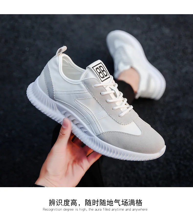 Spring Summer MEN'S SHOES Sports Running Trendy Shoes Korean-style Casual Shoes White Shoes Male Red Trendy Shoes Forrest G