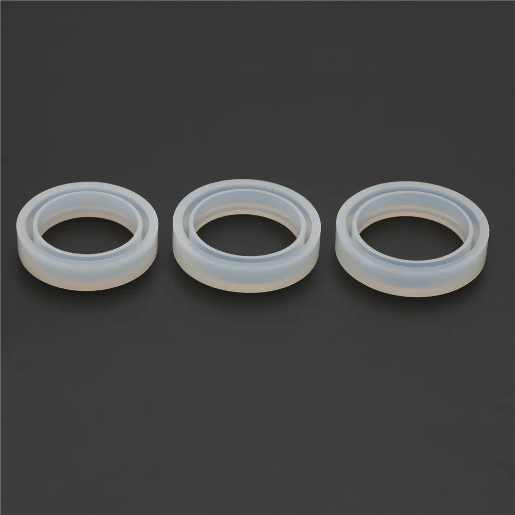 1Piece Bangle Mould Transparent Silicone Round Bracelet Mould For Resin DIY Mold 54mm/58mm/60mm New