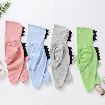 

2020 Baby Hooded Cotton One-Piece Suit Cute Men and Women Baby Long Sleeve Crawling Clothes for Spring Autumn Baby Clothing