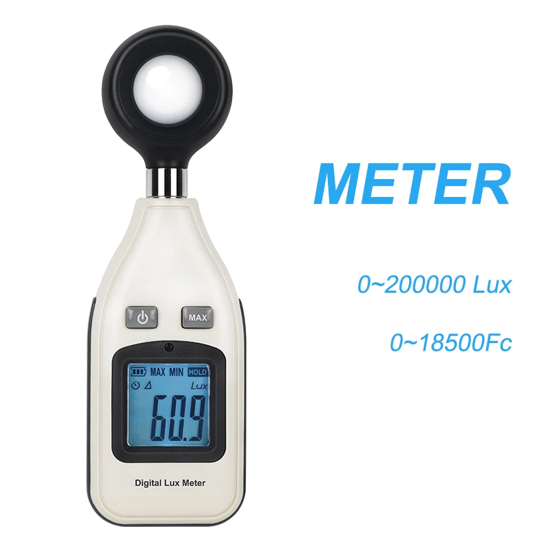 GM1010 Luminance Meter Spectrophotometer Luminometer Digital Backlight 0 ~ 200000 Lux Luminometer Luminometer Lux / FC LM Tester afbeelding