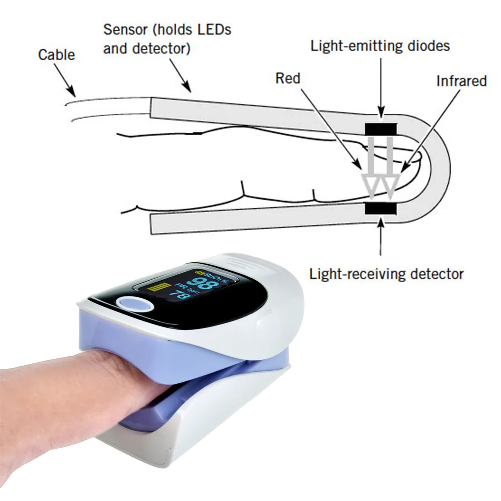 Pulse Oximeter YK-80 organic light-emitting diode (OLED) pulse oximete