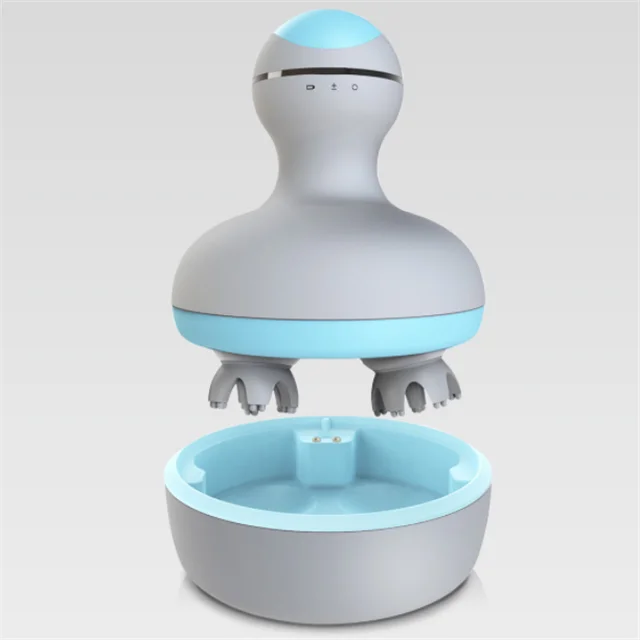 Xiaomi Youpin мини-массажер для головы 3D стерео массаж для сухой и влажной уборки 6 видов массажа 2-Регулировка скорости IPX7 Водонепроницаемый массажер - Цвет: Синий