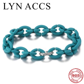 

Hot Silver Lucky Clover Bead Bracelets Women Accessories Hard Rubber X Charm bracelets Bangles DIY Jewerly 2019