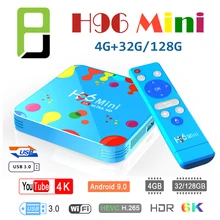 Android 9.0 TV Box H96 mini Rockchip 4K-Smart-TV-Box h96 mini Allwinner H6 Quad-Core Android-Box Smart-Tv Media-Player iptv box