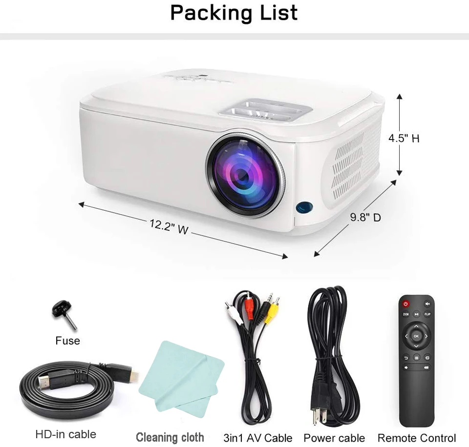 rca projector WZATCO T59 Full HD 1920x1080 LED Projector Smart Wifi android 10.0 Options for Home Theater Video Portable Beamer Proyector hd projector