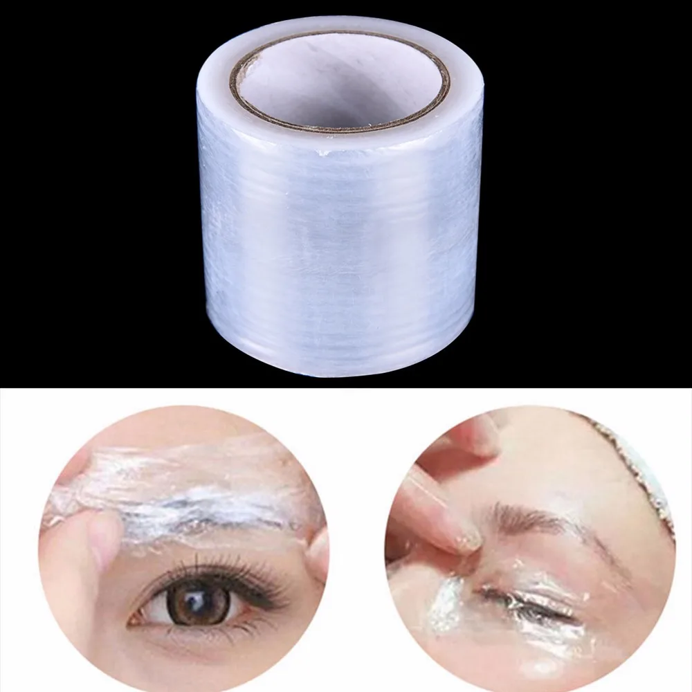 1 Roll 40MM*200M Tattoo Plastic Wrap Cover Preservative Film Semi Permanent Makeup Tattoo Eyebrow Liner Tattoo Protect Accessory