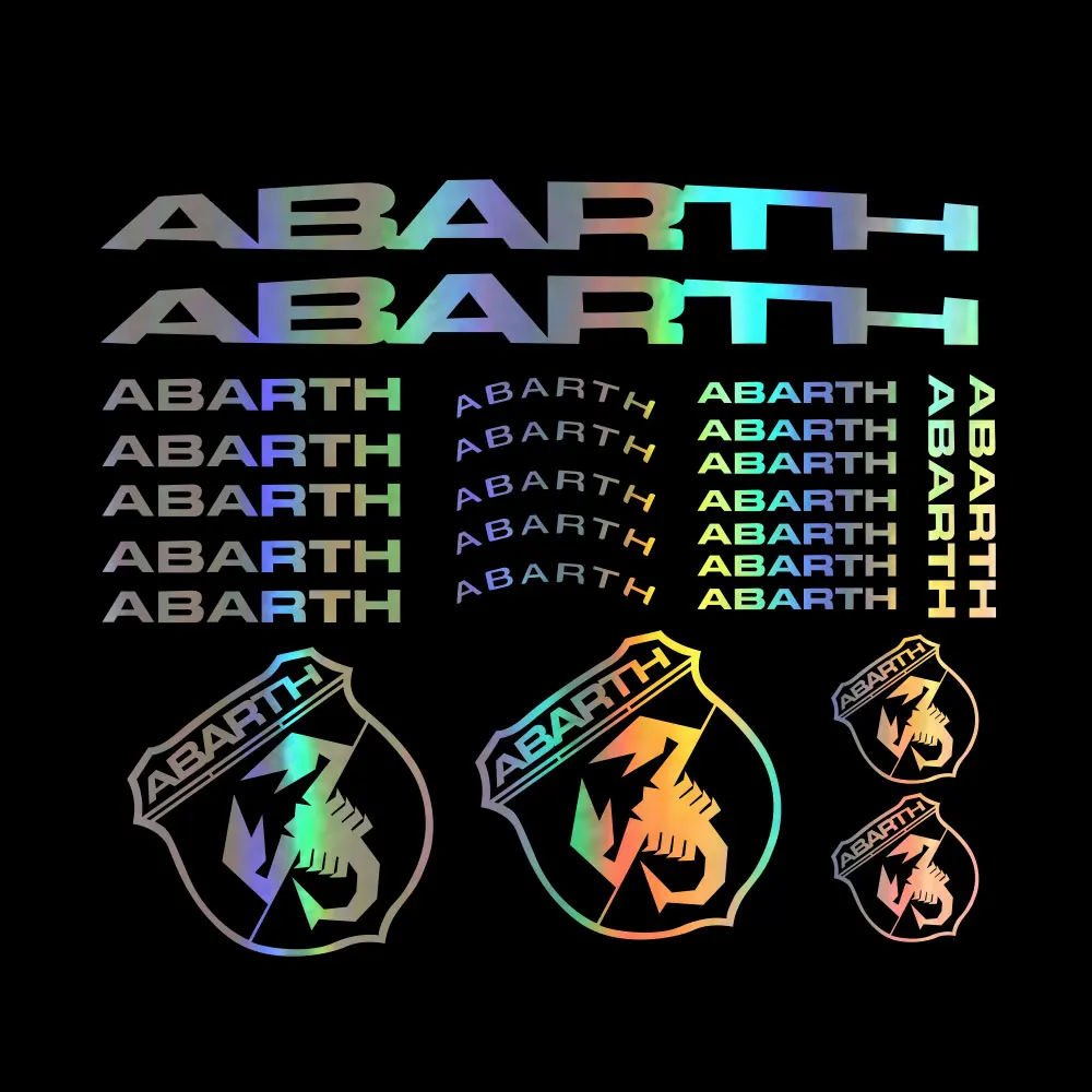 Per Abarth 595 695 Punto Carbon 124 Spider 500 131 Cerchi Per Specchietto Retrovisore Cerchi In Lega Decalcomania Sedile L'Intero Corpo Adesivi Per Au