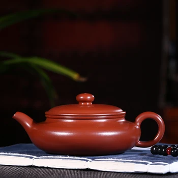 

Yixing undressed ore recommended zhu dahongpao manual mud flat belly archaize pot of 180 ml