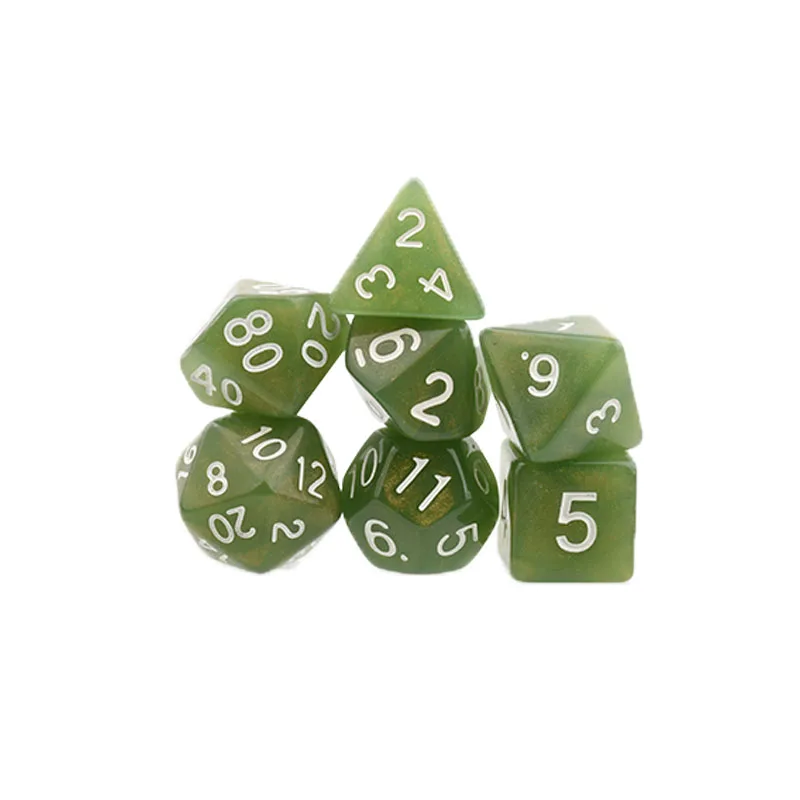 7 шт./компл. кости набор D4-D20 мульти стороны Подземелья и Драконы TRPG любовь доска игры для взрослых детей лучшие подарки игральные игрушки