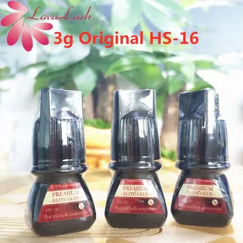 

3 bottles 3g Elite Plus HS-16 Glue For Eyelash Extensions Premium Volume Adhesive Glue dry time 1-2S Retention 7-8 weeks glue