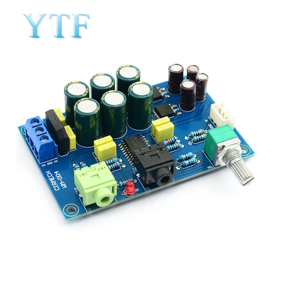 TPA6120 Headphone Amplifier Board HIFI TPA6120A2 Enthusiast Headphones AMP Amplificador Zero Noise Diy Finished
