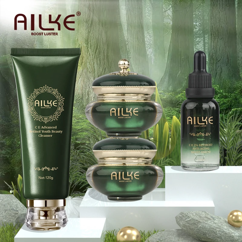 AILKE Retinol Face Cream Anti-Aging Remove Wrinkle Firming Lifting Whitening Brightening Moisturizing Korean Facial Skin Care