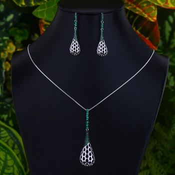 

SisCathy Trendy Luxury Shiny Crystal Water Drop Pendant Jewelry Sets for Women Wedding Dubai Bridal Jewelry Sets 2020 New Hot