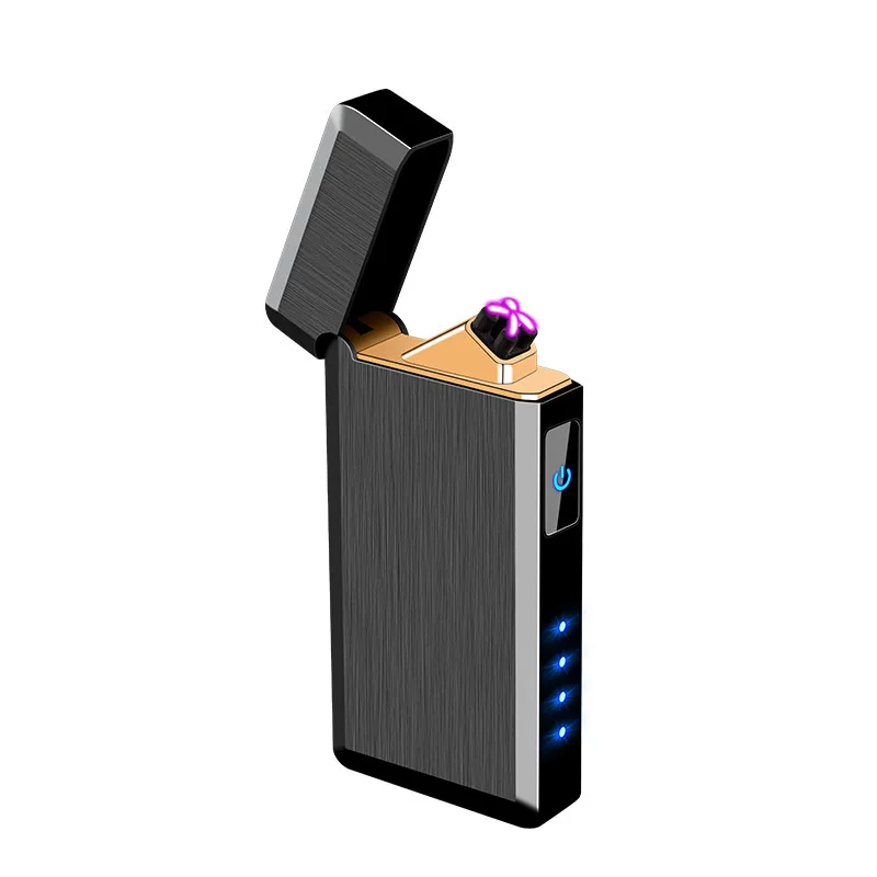 Новинка 2019 двухдуговая USB Зажигалка перезаряжаемая Электронная зажигалка