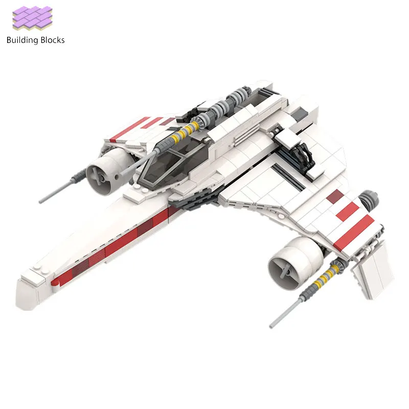 Строительные блоки MOC UCS E-Wing строительные кирпичи рождественские подарки детские