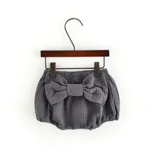 Детские шорты кальсоны, детские шаровары, шорты с бантом для девочек детские шорты на подгузник хлопковые милые брюки в Корейском стиле, весенне-летние шорты для маленьких девочек