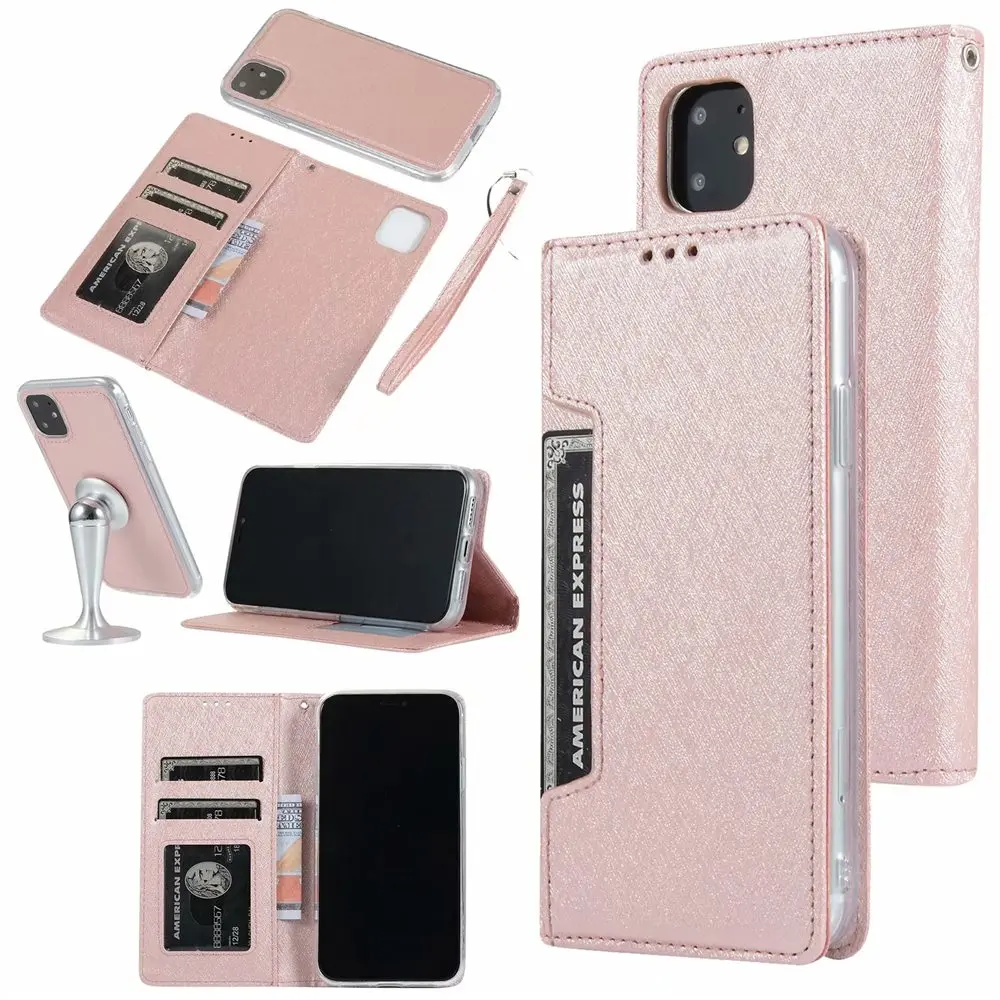 iphone 7 plus phone cases Detachable Magnetic Flip Leather Case For iPhone 11 Pro Max Xs Xr 8 7 6 Plus SE 2020 PU Leather Wallet Book Phone Case Covers iphone 8 leather case