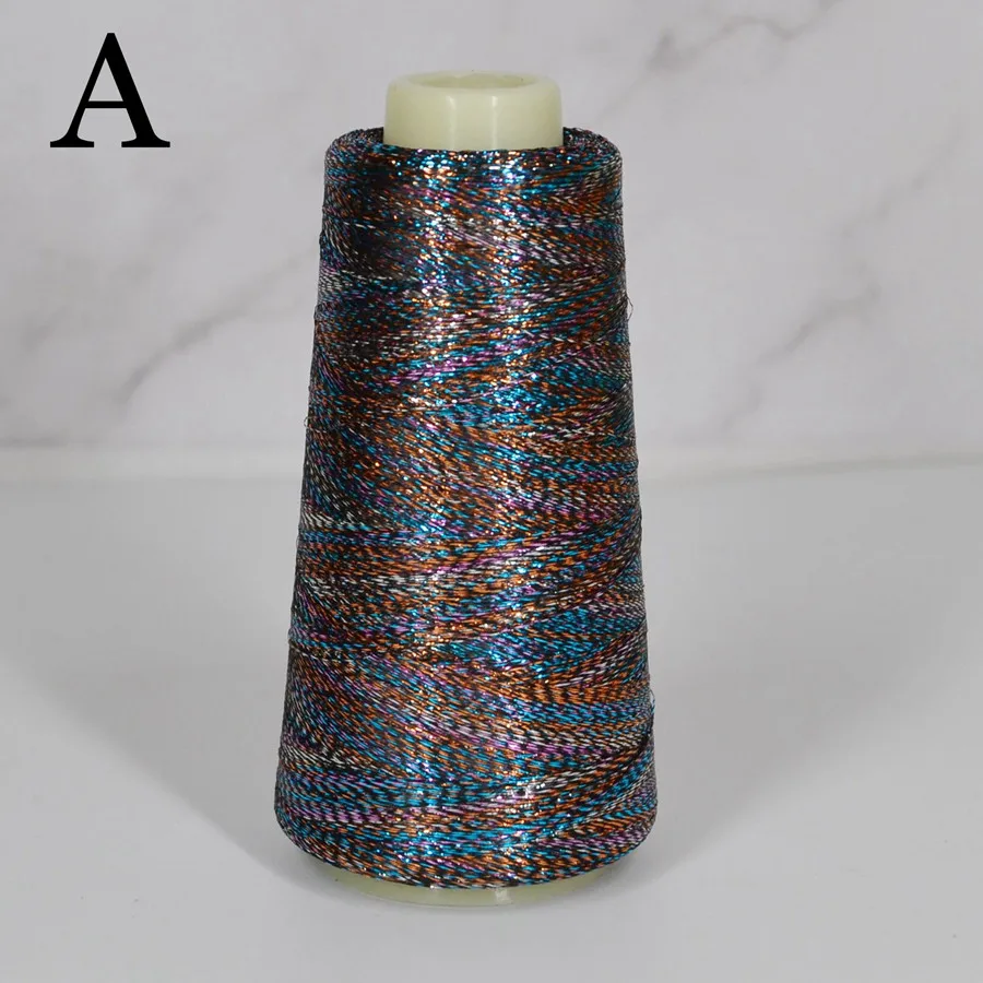 Premium Gold & Silver Acrylic Embroidery & Sewing Thread - 2000m Spool