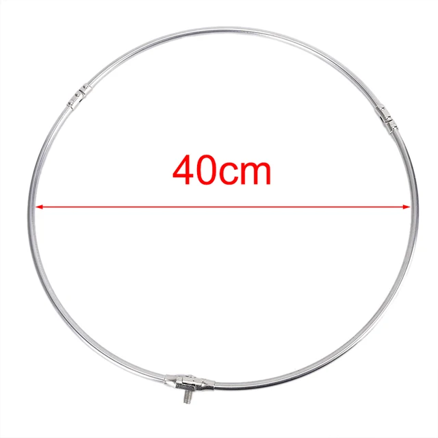Fishing Net Head Stainless Steel Fishing Folding Net Brail Head Round Dipnet Tackle Accessory HOT 35/40/45/50cm Sizes 5