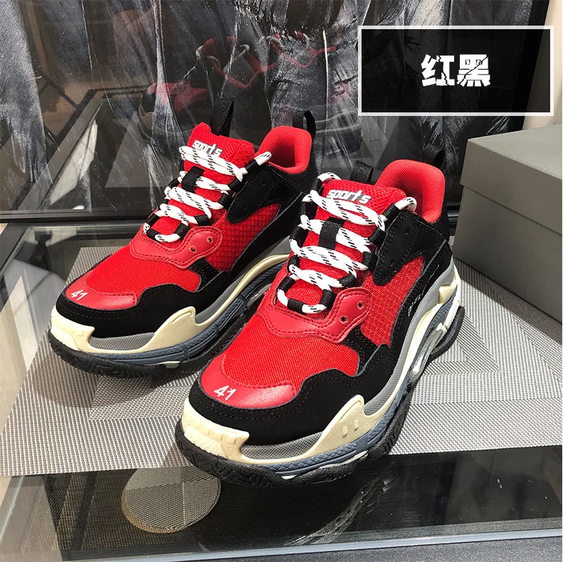 

INS Super Fire Shoe Women's Couples Fashion GD Celebrity Style Six-layer Dad Shoes Men's Thick Bottomed Elevator Athletic Shoes