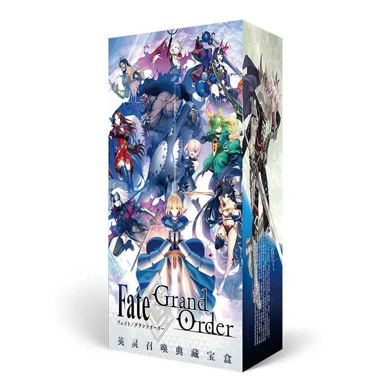 

Anime lucky bag long gift box Fate grand order fatego collection box toy include postcard bottle photo frame role cards gift