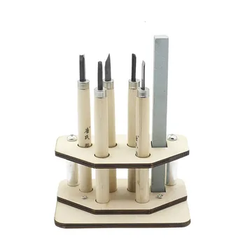 

Wooden tool holder multi-functional holder core carving tool DIY manual tool holder
