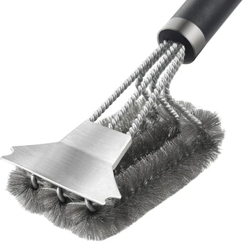 

Ideal Barbecue Accessories Grill Brush and Scraper, Best BBQ Cleaner, Perfect Tools for All Grill Types, Including Web