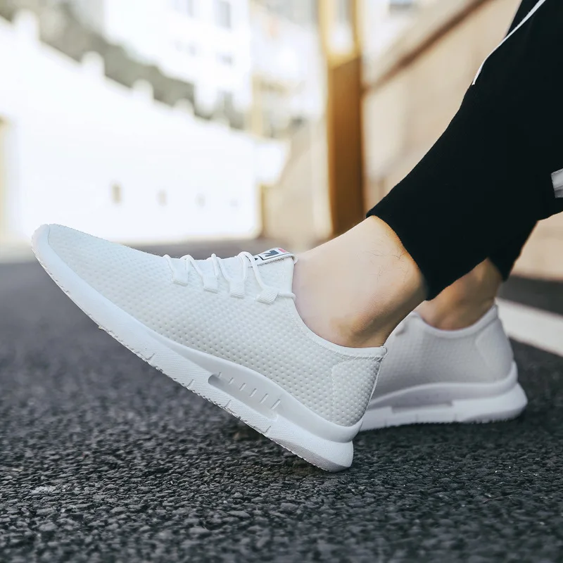 

Men shoes Fashion shoes Lace-up Light weight Mesh Casual shoes New Autumn Breathable Soft bottom Wear-resistant Men shoes