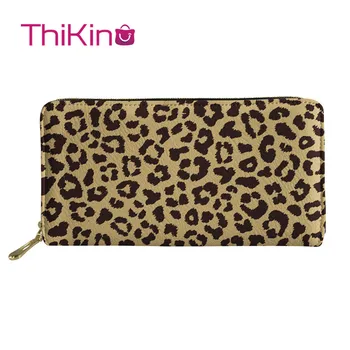 

Thikin Tiger Pattern Long Wallet Zipper Phone Bag Card Holder for Fashion Girls Clutch Purse Carteira Handbags Notecase 2019