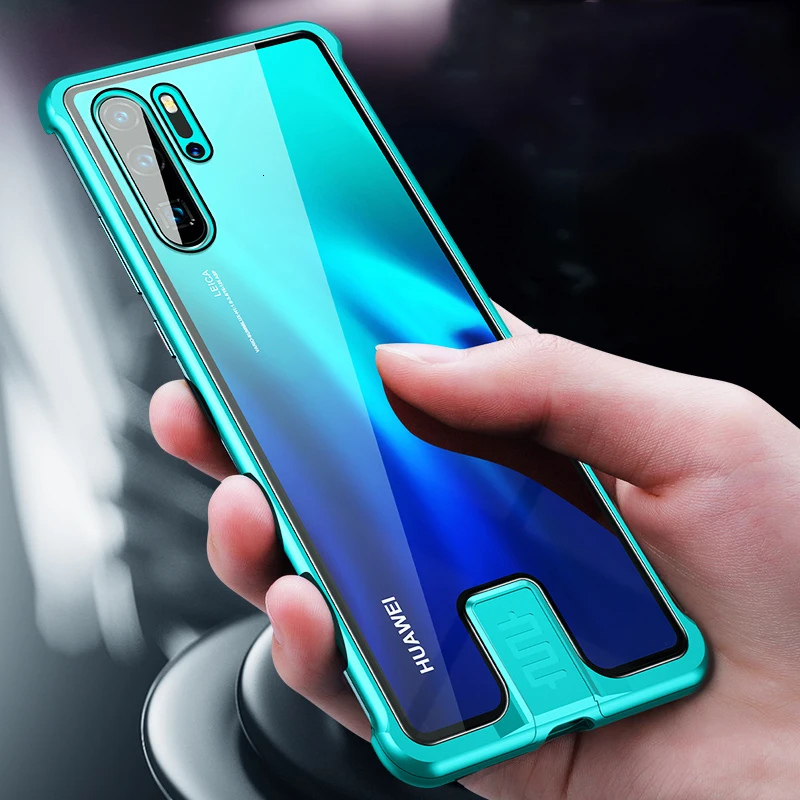 Luxury Metal Tempered Glass Phone Case For Huawei Mate 10 20 30 Lite P20 P30 Pro P Smart Z 2019 Push-pull Protective Cover Coque |