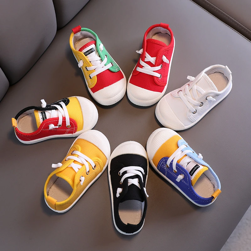 Zapatillas rojas para niños y bebés, zapatilla para niños, tenis, galletas, zapatos informales para correr a la moda, blancos, novedad 2021|Zapatillas deportivas| -