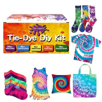 

26 Colors Tie-dye Kit Non-toxic Convenient Tie Dye Pigment