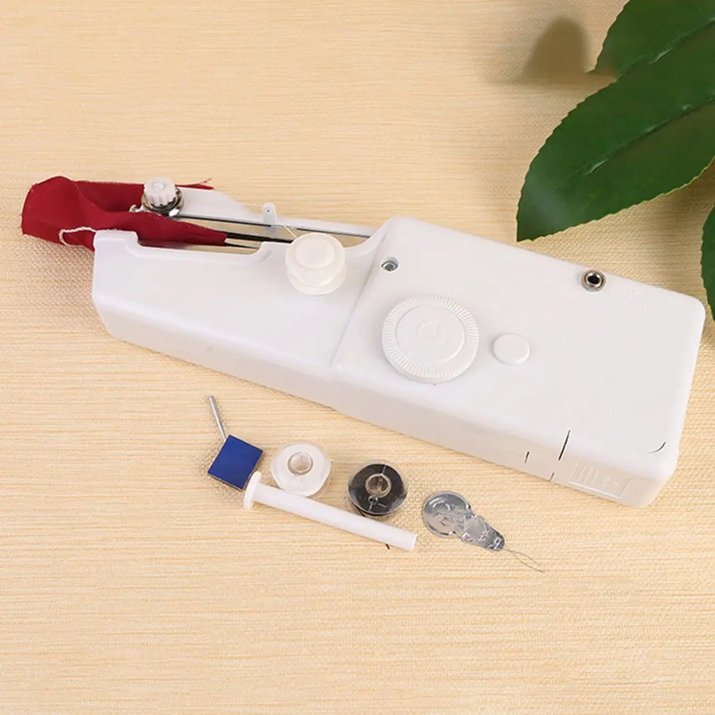 Household portable mini hand sewing machine fast sewing needle needle cordless clothing fabric electronic pocket sewing machine