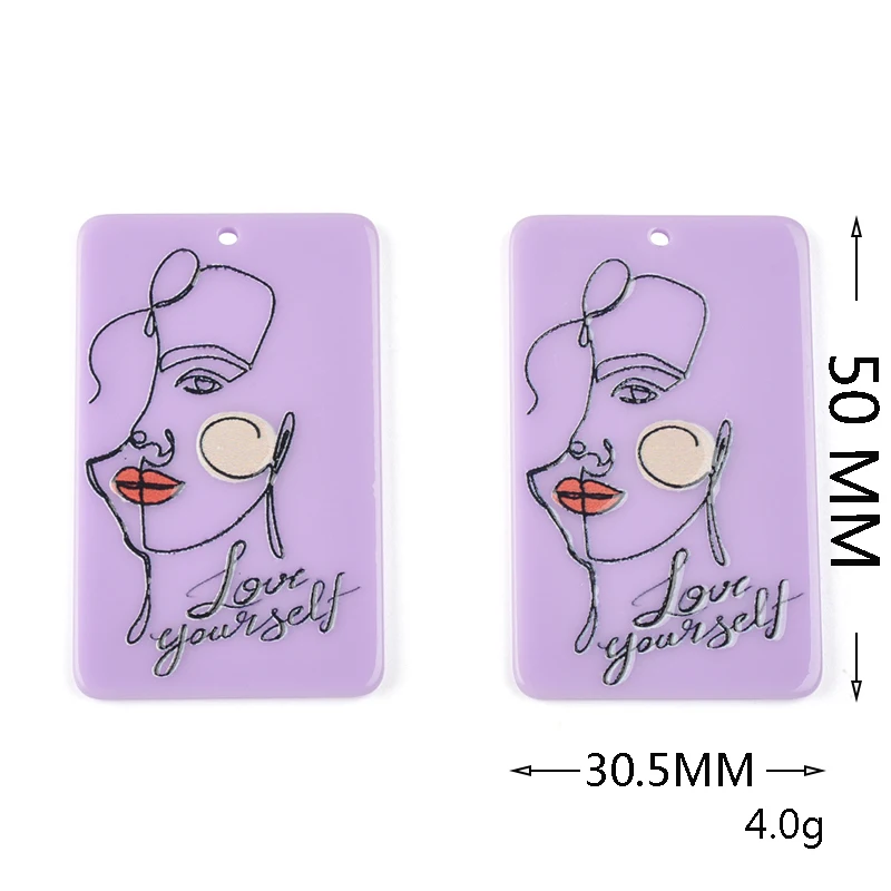 10Pcs Beauty Avatar Jewelry Accessories Hand Made Earrings Making Connectors DIY Pendant Jewelry Findings Components Charms