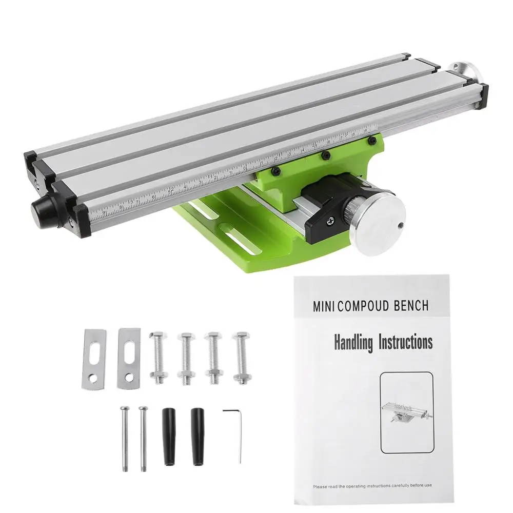 ^*Best Offers Mini Milling Machine Work Table Vise Portable Compound Bench X-Y 2 Axis Adjustive Cross Slide Table for Bench Drill Press 310*90 ^*Best Offers Mini Milling Machine Work Table Vise Portable Compound Bench X-Y 2 Axis Adjustive Cross Slide Table for Bench Drill Press 310*90