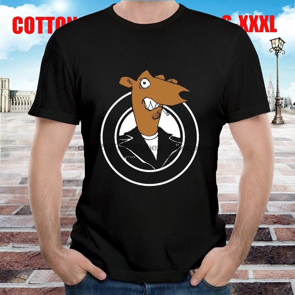 Забавная классическая мужская футболка с коротким рукавом и логотипом